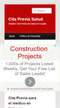 Mobile Screenshot of citapreviasalud.com