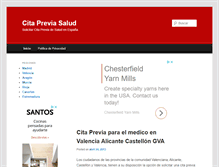 Tablet Screenshot of citapreviasalud.com